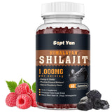 SEPT YAN Shilajit gomitas de frambuesa, energía diaria en cada bocado.