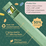 Pillar Plus, estuche de pastillas de paja de trigo libre de BPA.