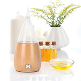 Serenity Namaste: difusor nebulizador bambú-madera con tapa de vidrio para aromas en grandes estancias.