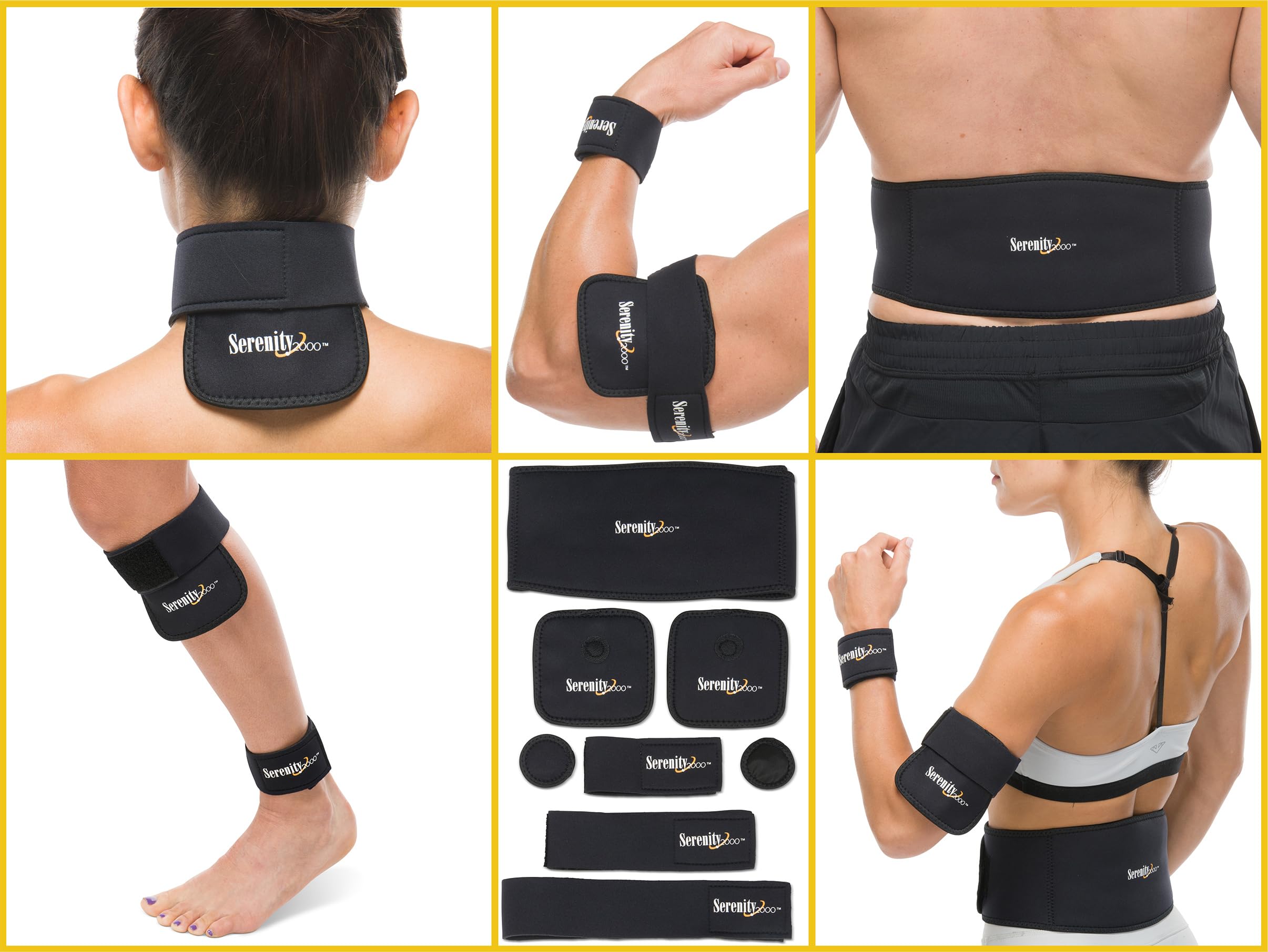 Almohadilla grande SERENITY2000 para espalda y torso, intensa penetración magnética