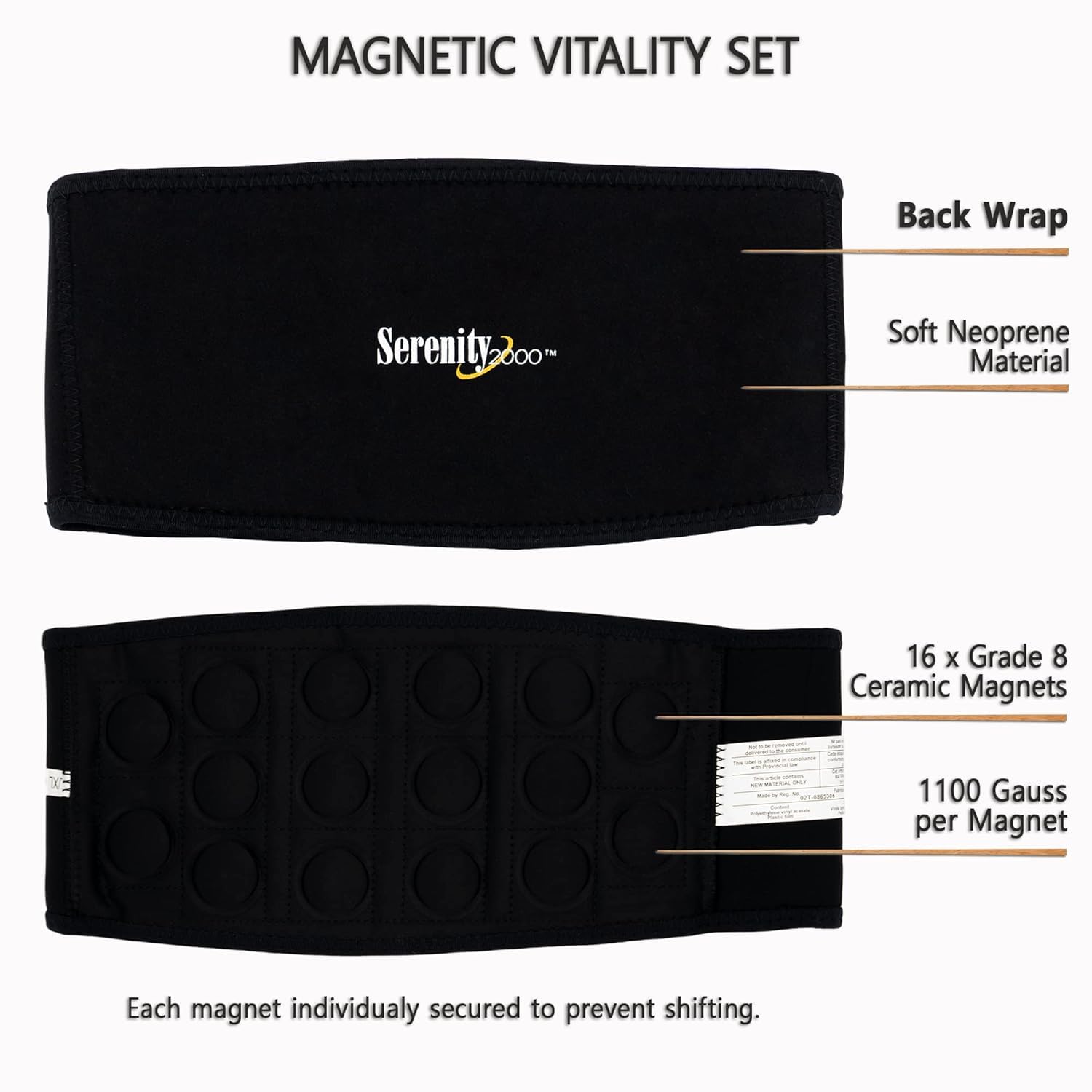 Serenity2000 set magnético de cuerpo completo para uso versátil.