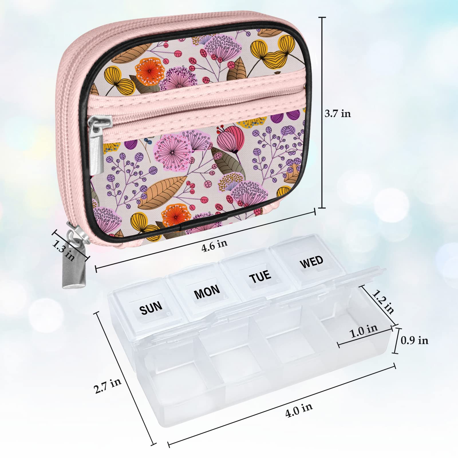 Serfeymi Bloom 03: estuche con 8 compartimentos para planificar dosis diarias.