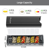 Serfeymi dimensiones compactas con capacidad para 16 cápsulas.