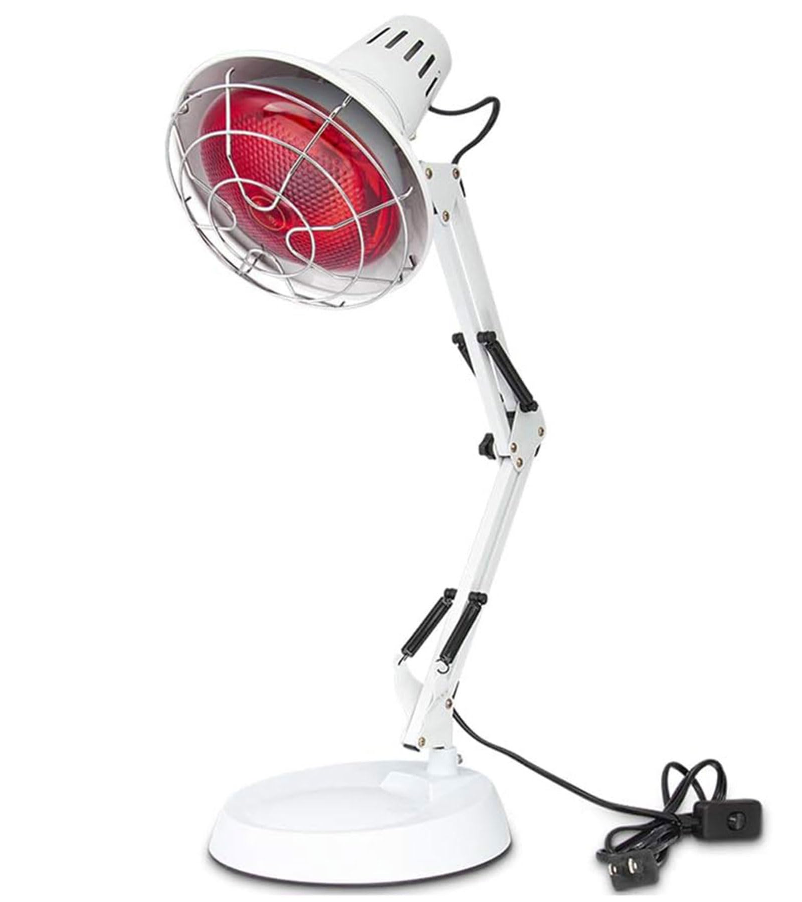 Serfory Lámpara infrarroja 150W con soporte estable para calor cómodo en casa.