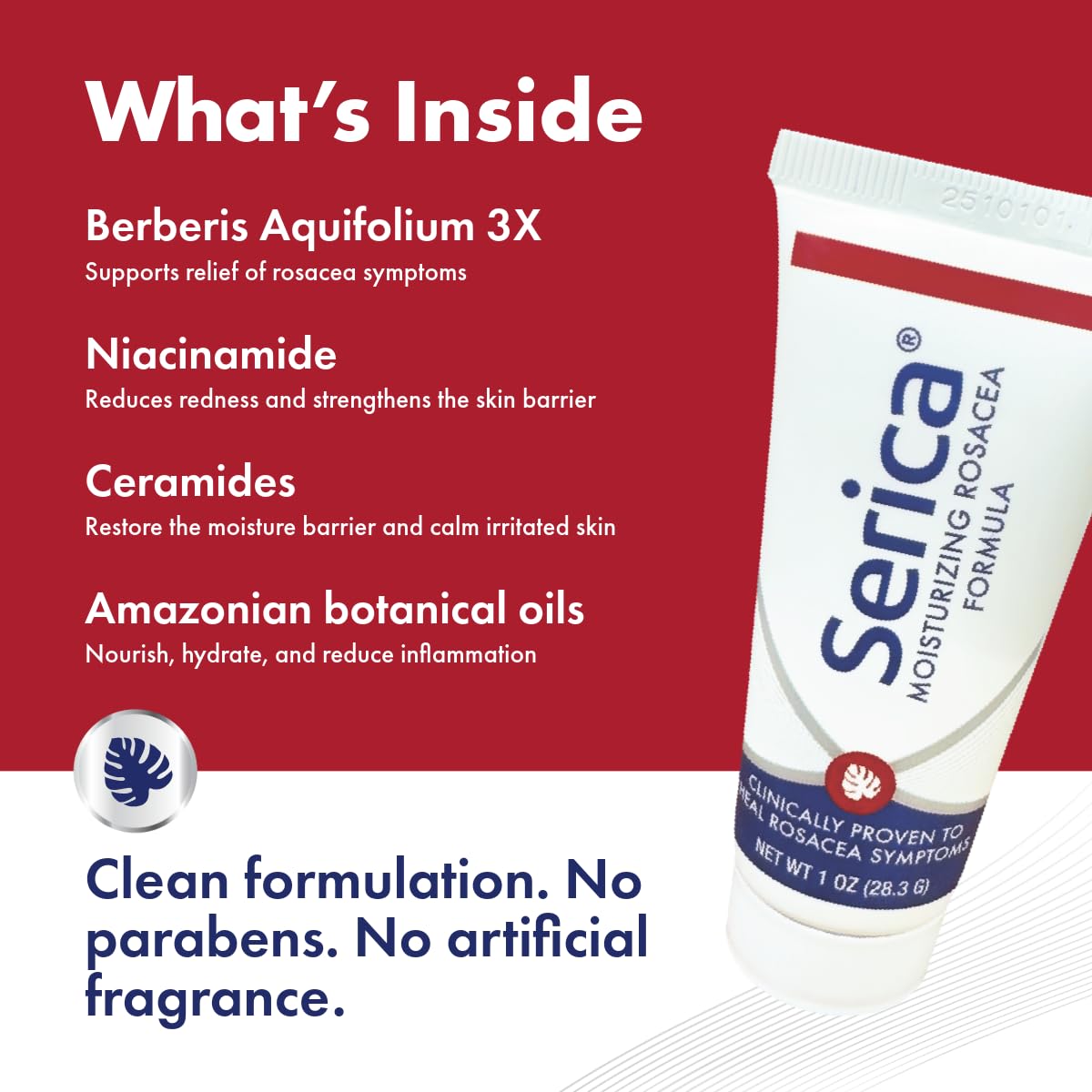 Serica crema rosácea: formato portátil ideal para viaje y uso continuo