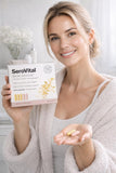 Serovital Skin Revive: ingredientes activos visibles para apoyar nutrición de la piel.