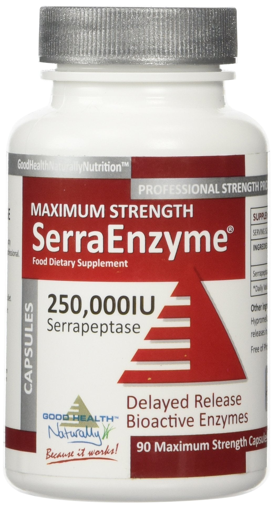 Serra Enzyme: cápsulas de 250,000 UI para uso diario