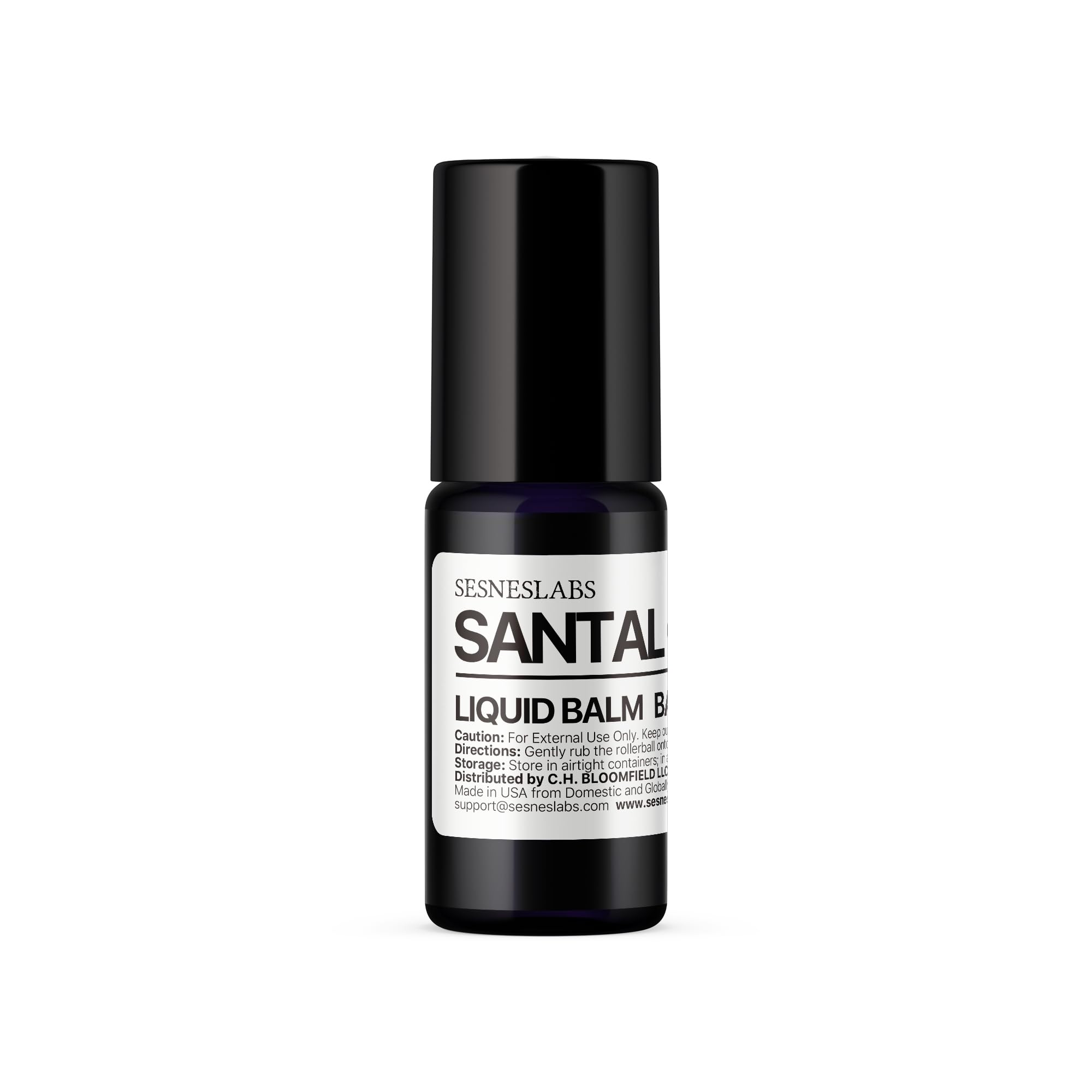 Sesneslabs Santal Grass frasco con derrame controlado para viaje.
