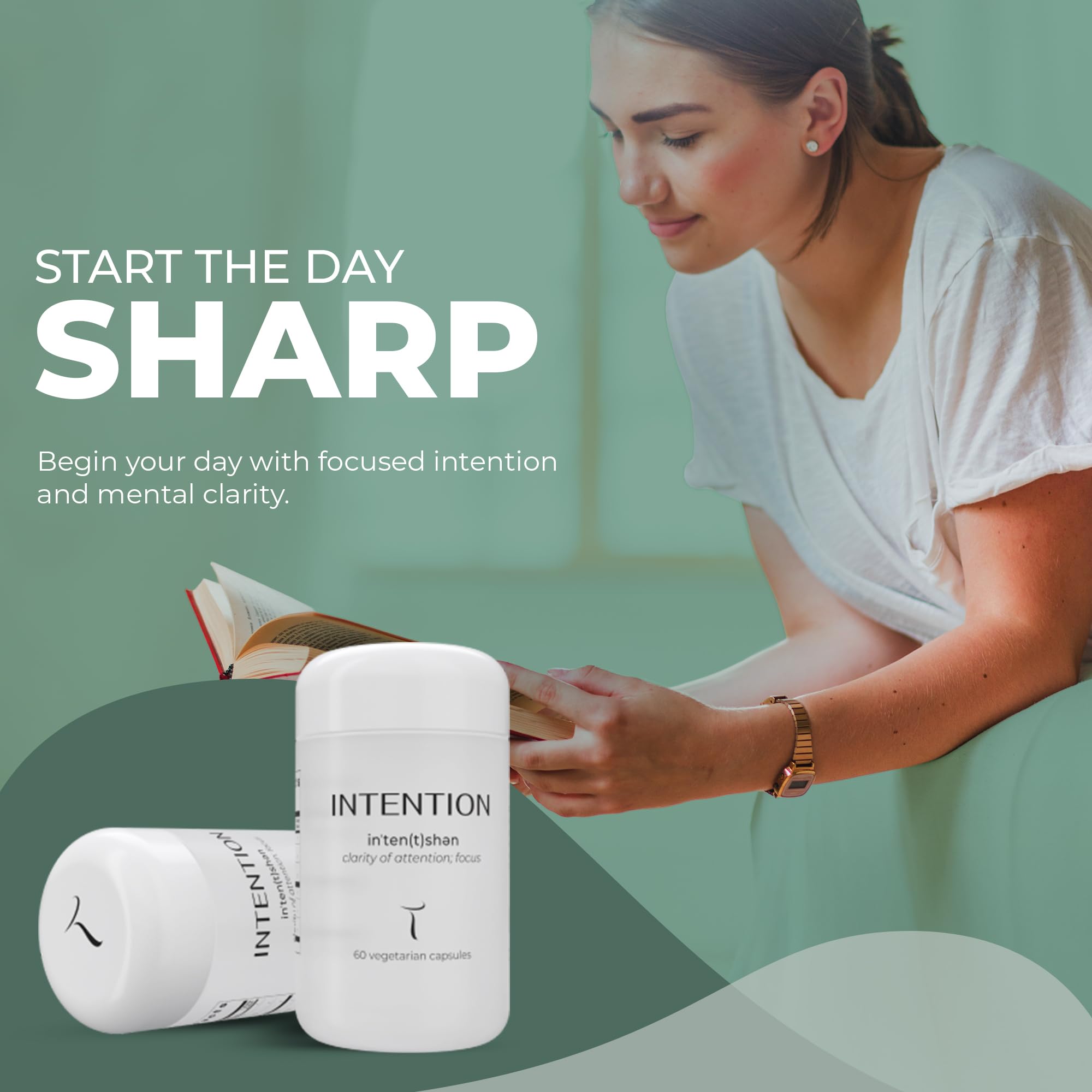 Etiqueta de Setas Intention con detalles de ingredientes.
