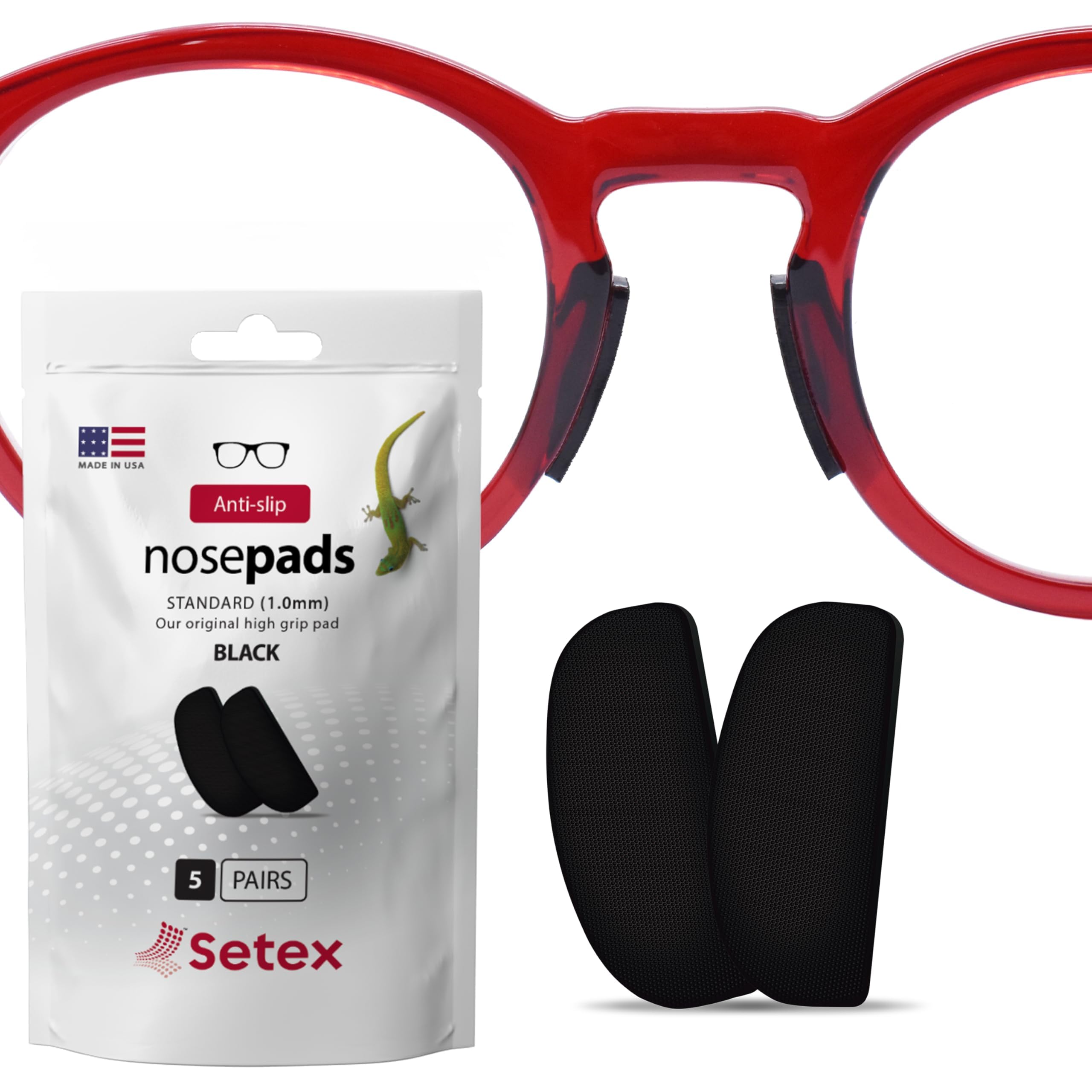 Setex Gecko Grip almohadillas nasales 1mm con microfibras para agarre seguro