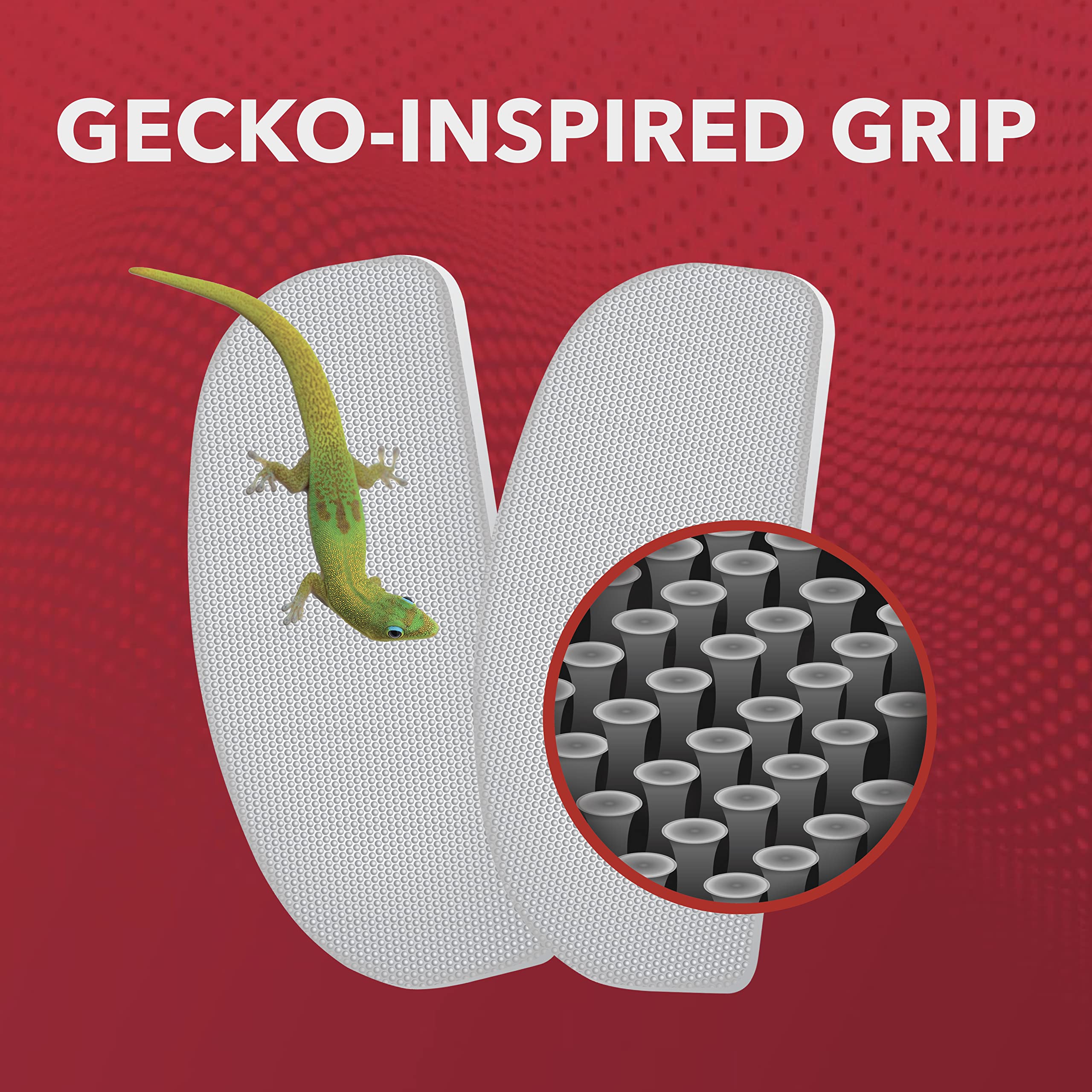 Setex Gecko Grip, detalle de fibras 2500 por patilla, mayor adherencia.