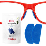Setex Gecko Grip almohadillas nasales 1 mm azules para ajuste seguro.