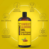 Seven Minerals: aplicación de masaje suave con aceite de almendra dulce para piel relajada.