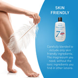 Hidratación profunda con Seven Minerals locion magnesium; piel nutrida durante horas.