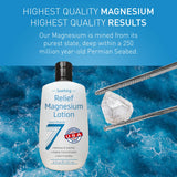 Ingredientes amigables para la piel en Seven Minerals locion magnesium; cuidado suave diario.