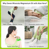 Seven Minerals Ingredientes naturales: magnesio puro y Aloe Vera para cuidado diario.