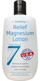 Seven Minerals locion magnesium sin grasa en frasco; absorción rápida para piel suave.