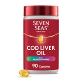Seven Seas Aceite de hígado de bacalao, botella para rutina diaria.