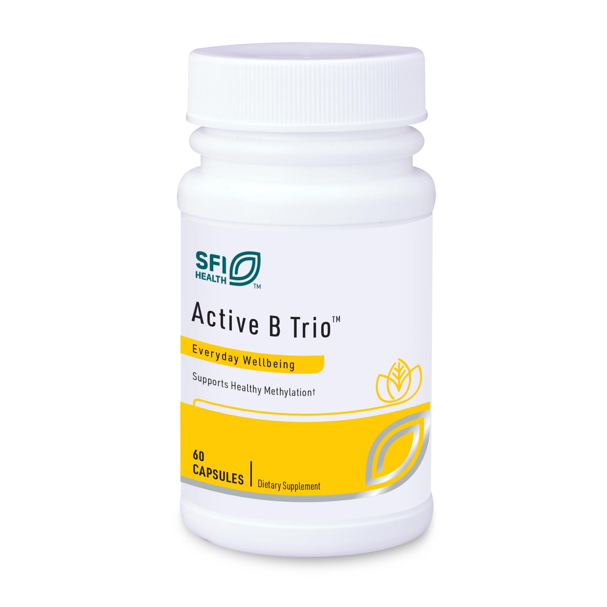 SFI Health Active B Trio en botella para absorción mejorada.