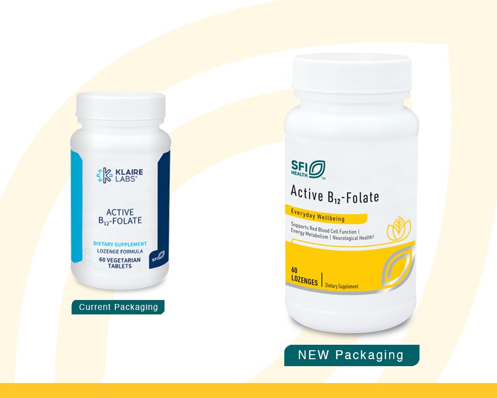 SFI Health Active B12 Folato: disolución rápida en la boca para energía sostenida.