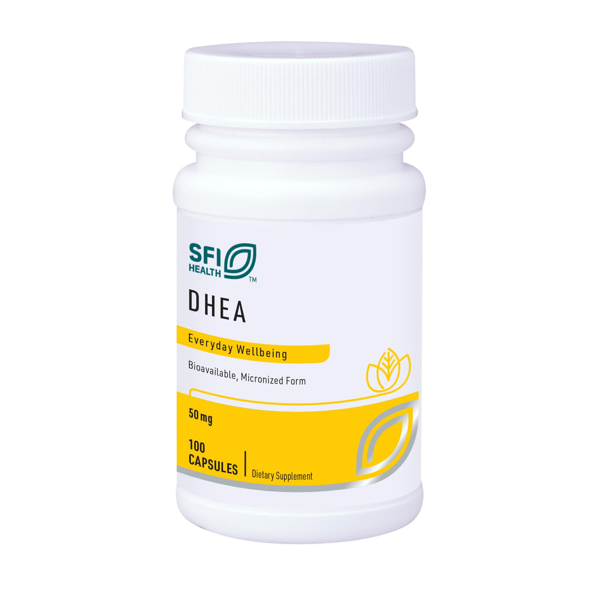 SFI Health DHEA 50 mg - botella para uso diario