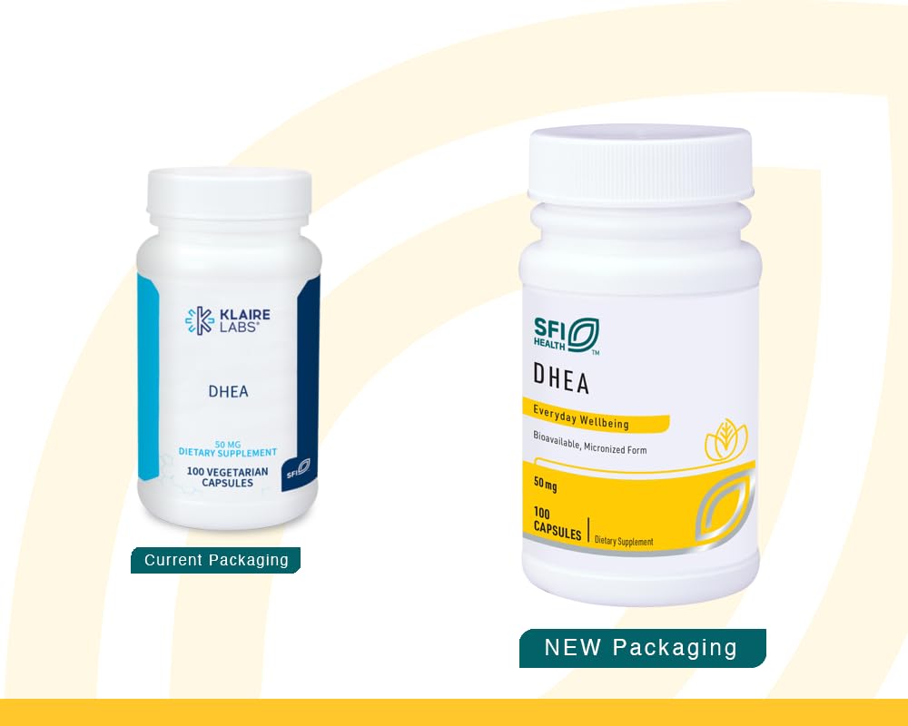SFI Health DHEA 50 mg - cápsulas de fácil ingestión