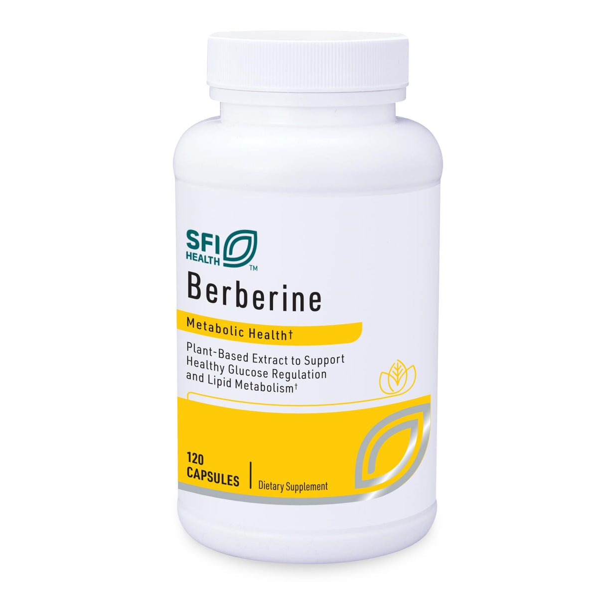 Klaire Labs Berberina HCI 500 mg en frasco, suplemento hipoalergénico