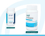 Cápsulas vegetarianas hipoalergénicas de L-glutamina para dietas sensibles.
