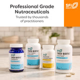 SFI Health Klaire Labs L-Theanine 100 mg, envase de 60 cápsulas, dosis clara.