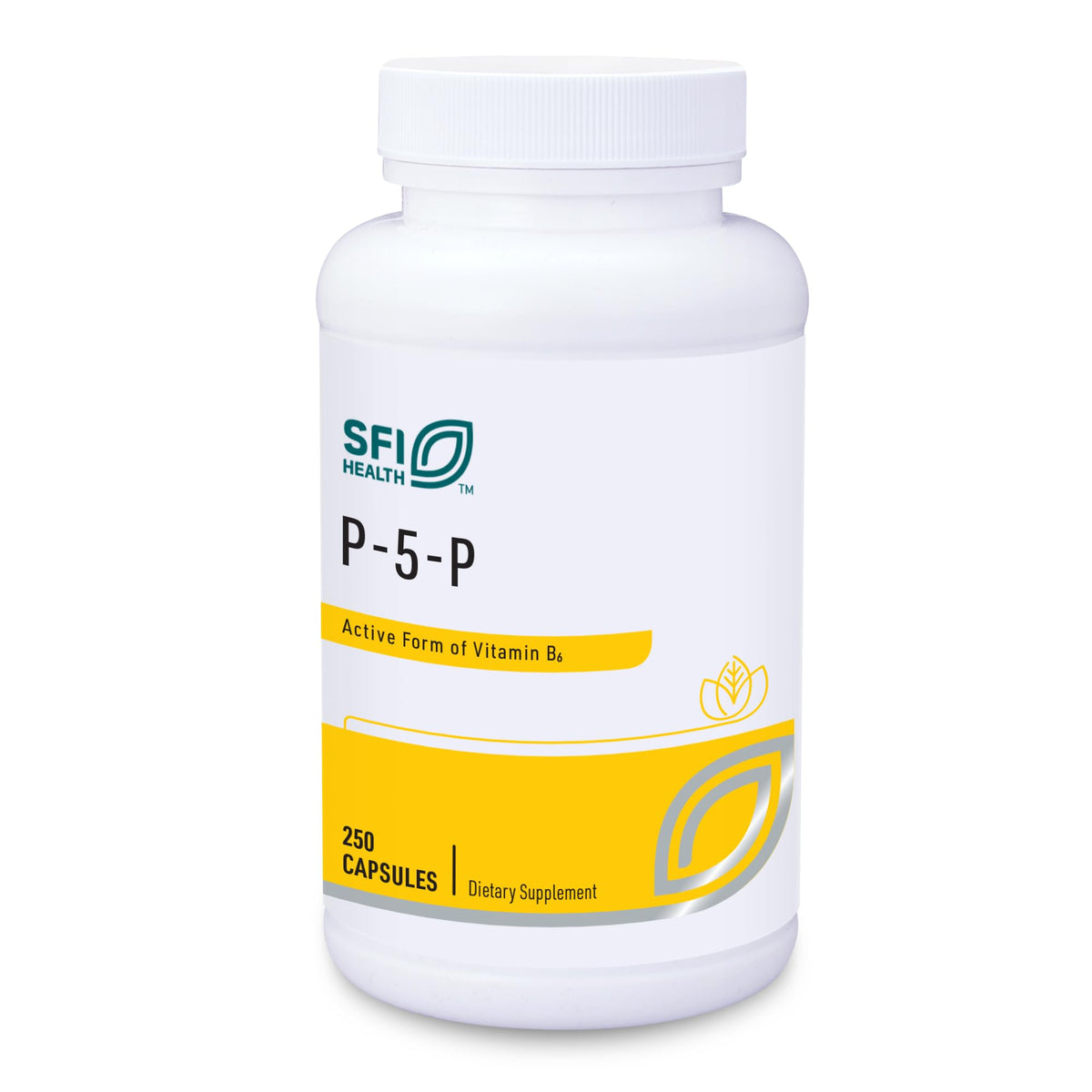 Klaire Labs SFI Health P-5-P cápsulas de 30 mg para metabolismo diario.