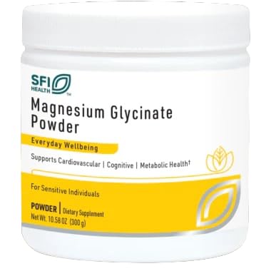 SFI Health magnesio quelado en polvo se disuelve rápidamente en agua.