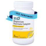 SFI Health Klaire magnesio glicinato, botella visible, promueve absorción suave para el día a día.