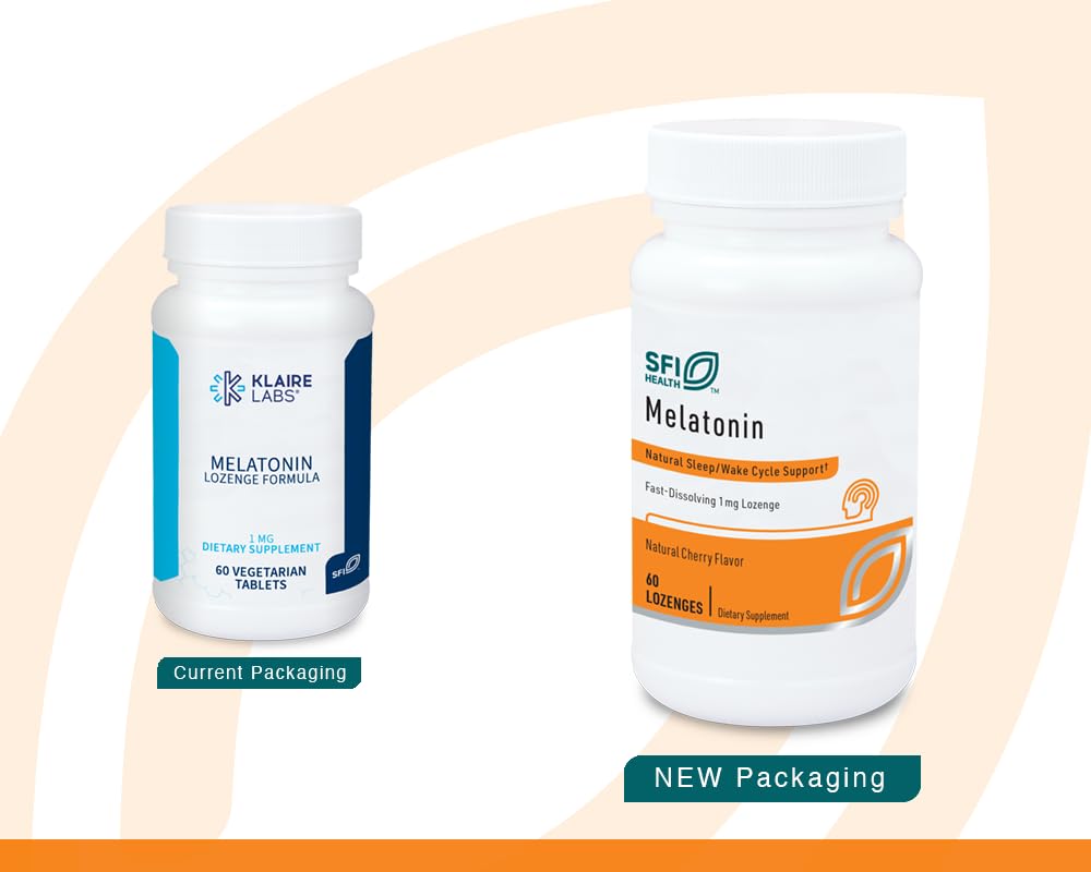 Melatonina Klaire Labs, formato disolución rápida para evitar tragar pastillas.