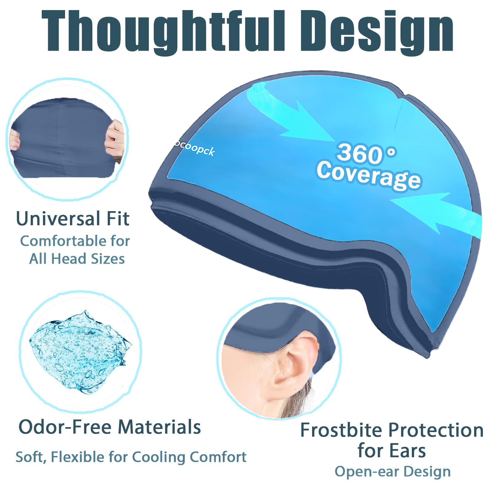 Gorro frío Sfiocoopck uso prolongado: se congela y ofrece 15-20 minutos