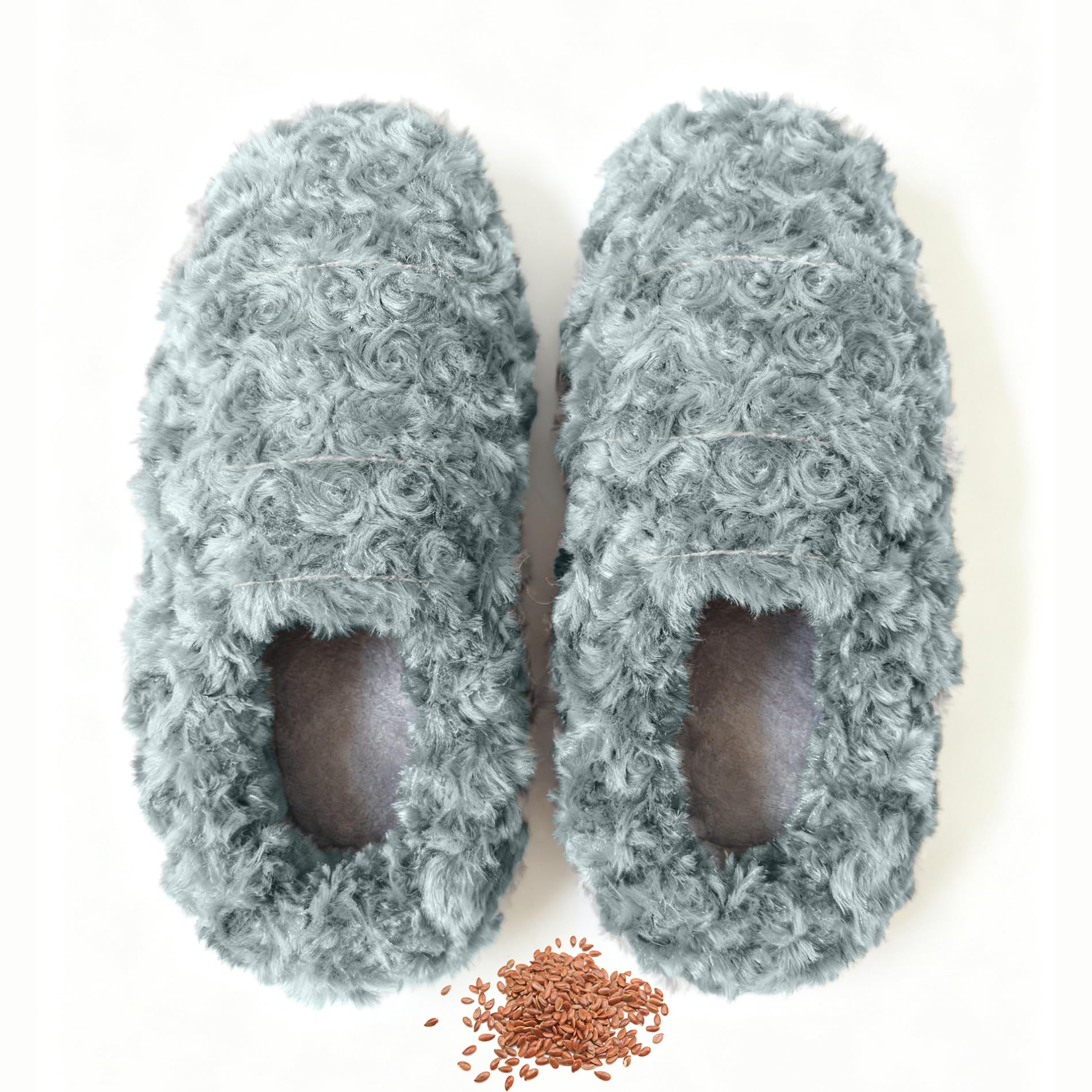 sfiocoopck pantuflas-calor-microondas alivio suave para pies cansados.