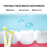 SGZWzhiwei enjuague bucal frasco mini, sabor fresco para reuniones
