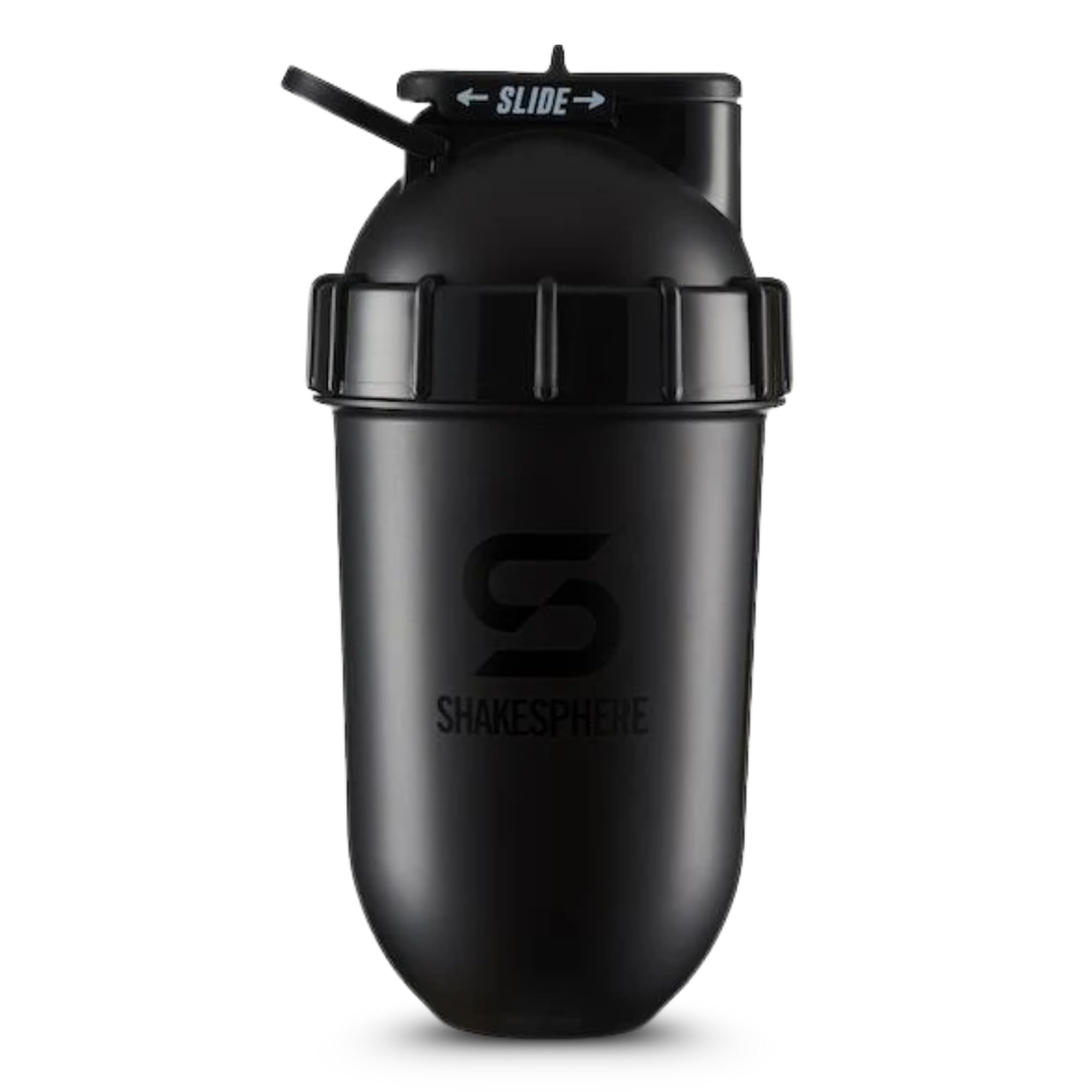 SHAKESPHERE, botella con diseño de cápsula para mezclas rápidas y sin grumos.