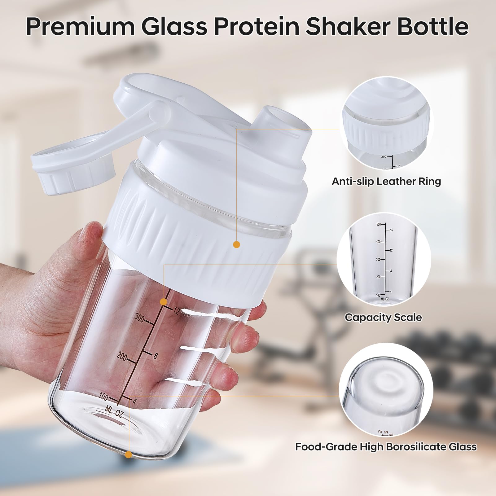 ShakeXpert bola mezcladora de acero inoxidable para mezcla eficiente de polvos.