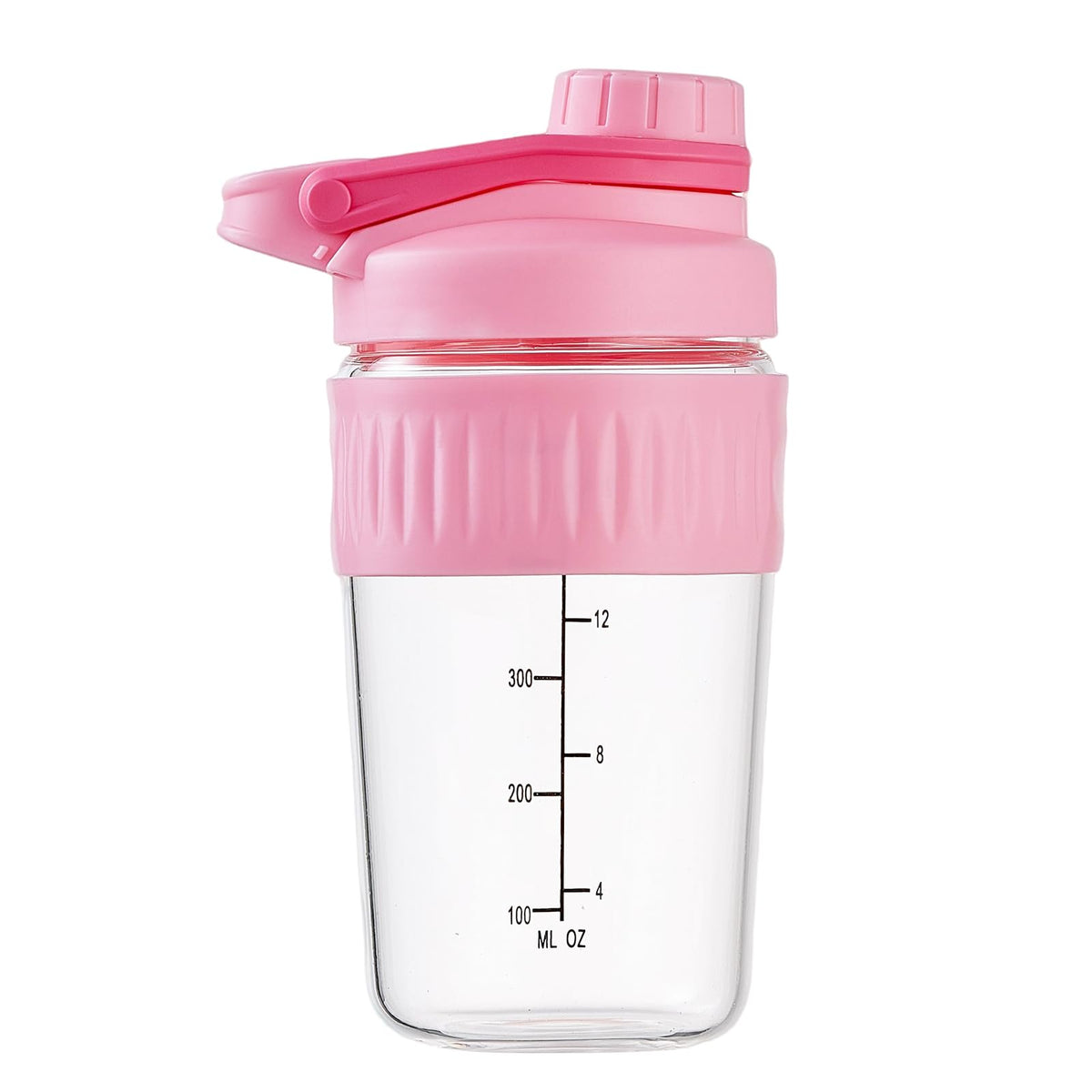 ShakeXpert botella de vidrio 16oz con boca amplia para mezclar polvos