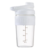 ShakeXpert botella de vidrio 16oz con boca amplia para mezclar proteínas sin grumos.