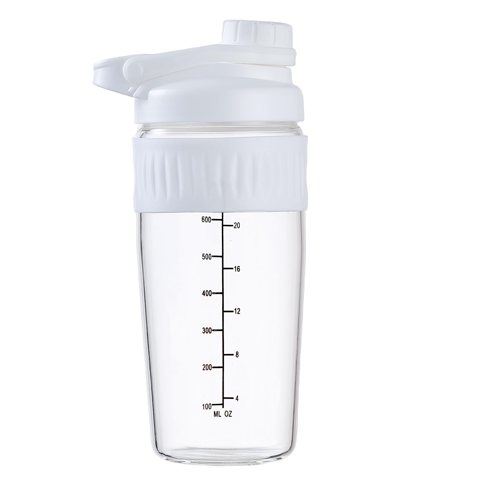 ShakeXpert botella de vidrio 24oz para batidos, mezcla suave y sin olores.
