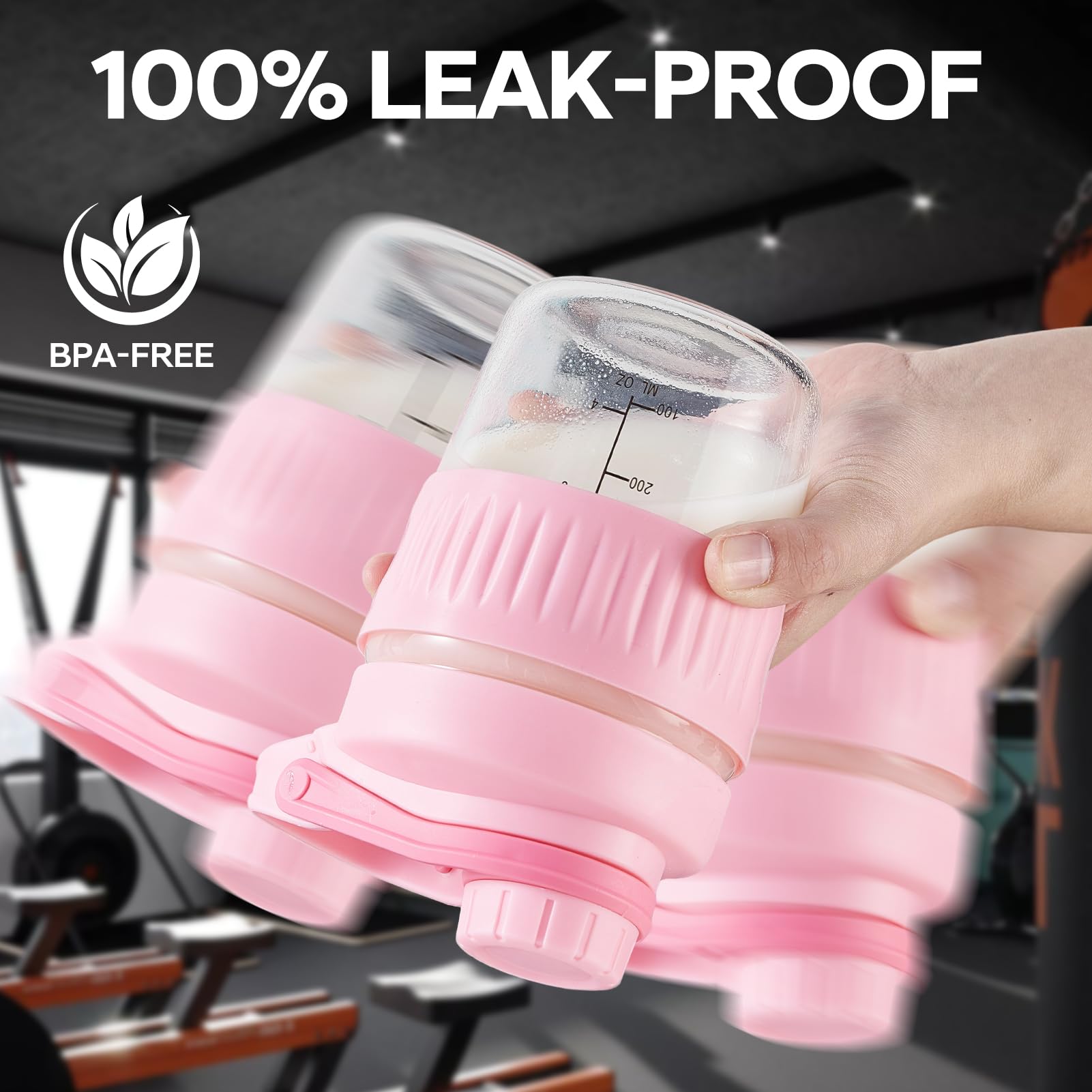 ShakeXpert cepillo de limpieza con escala para higiene y medición.