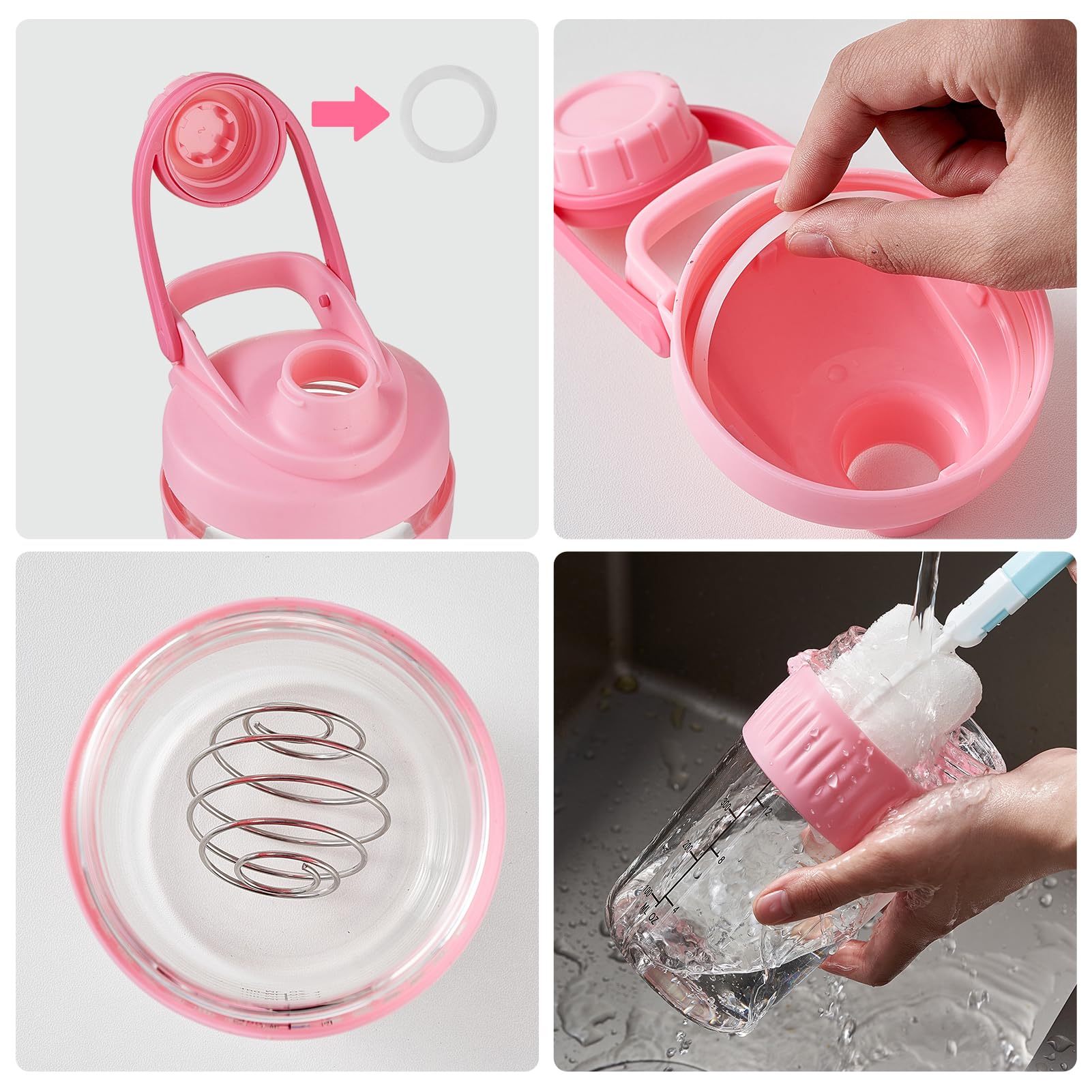 ShakeXpert cepillo de limpieza removible con escala para mantenimiento
