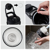ShakeXpert funda de silicona antideslizante mejora el agarre durante el batido