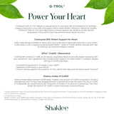 CoQHeart: ingredientes clave como CoQ10 y resveratrol para soporte del corazón.