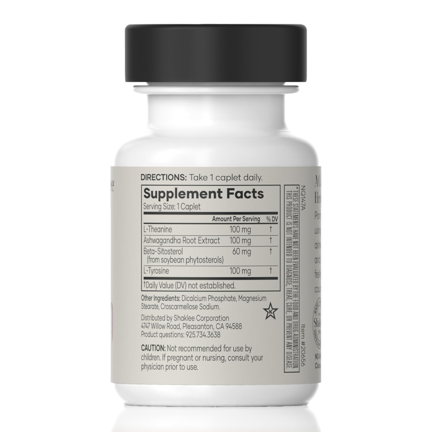 Shaklee L-teanina cápsula para calma sin somnolencia durante el día