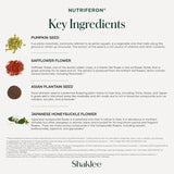 Semilla de plántago asiático en NutriFeron, componente botánico de alto potencial.