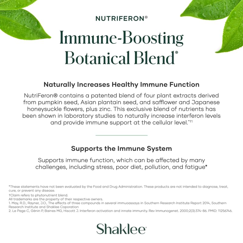 Zinc incluido en NutriFeron para complementar la nutrición inmunitaria diaria.