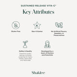 Envase reciclable de Shaklee Vita-C 500, guía de reciclaje para reducir impacto ambiental.