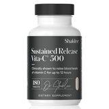 Shaklee Vita-C 500 en botella, fácil de tomar para apoyar la salud diaria.